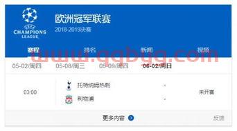 2019欧冠决赛开赛时间（2019年欧冠决赛视频回放）