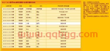 nba赛程直播表